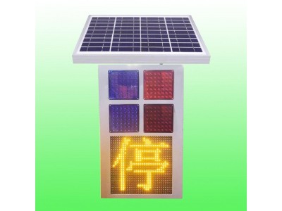 公路灾害智能预警装置 太阳能停字标志灯系统价格