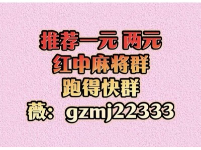 谁有广东红中一元一分麻将群