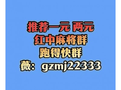 广东一元一分红中麻将群