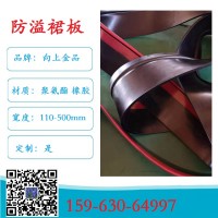 Y型防溢裙板： 是密封， 导料槽防溢裙边