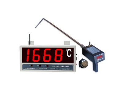 大屏幕熔炼测温仪无线式 冶炼铁水用无线大屏幕壁挂式测温仪