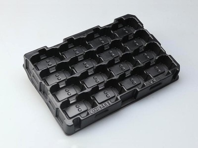 金桥电子吸塑托盘厂家 防静电tray盘 防静电吸塑盒广舟