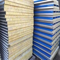 彩钢夹心岩棉复合板和彩钢泡沫复合板实体厂家