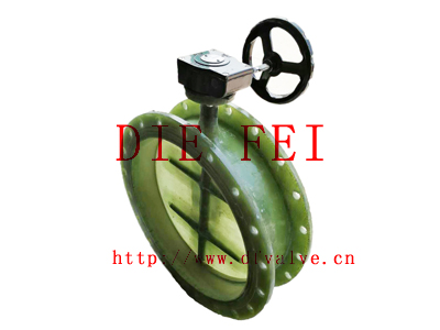 蜗轮玻璃钢蝶阀图3