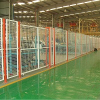 現貨倉庫隔斷網室內浸塑隔離柵工廠設備安全鐵絲網圍欄車間隔離網