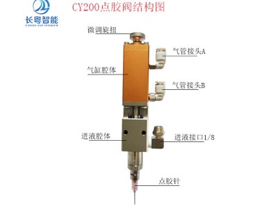 源头厂家CY200精密点胶阀经济实用点胶阀图2