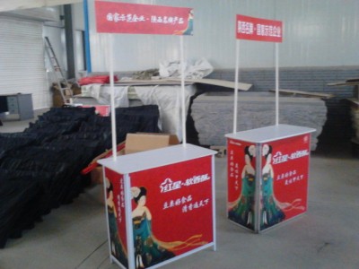 西安促销桌定做,超市试吃台.铝合金招生桌,西安便携折叠促销桌图4