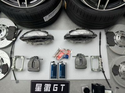 奔驰GLE原厂刹车太小刹不住升级改装原厂正品AMG刹车卡钳GLE63批发图2