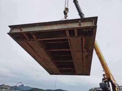 台州二手地磅转让 临海工地槽钢二手地磅转让 地磅回收图4