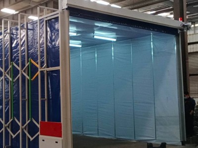 移动伸缩式喷漆房工作原理及应用范围图2