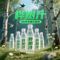 桦树汁代加工无菌冷灌装PET瓶