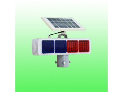 辽源市交通设施太阳能警示灯 红蓝爆闪警示灯厂家