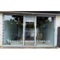 四川地弹簧钢化玻璃门有框无框玻璃门定制13032826899
