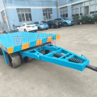 40吨重型平板拖车 无动力牵引全挂工具拖车